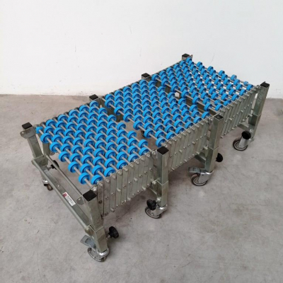 rulliera estensibile folle_idle extendable roller conveyor